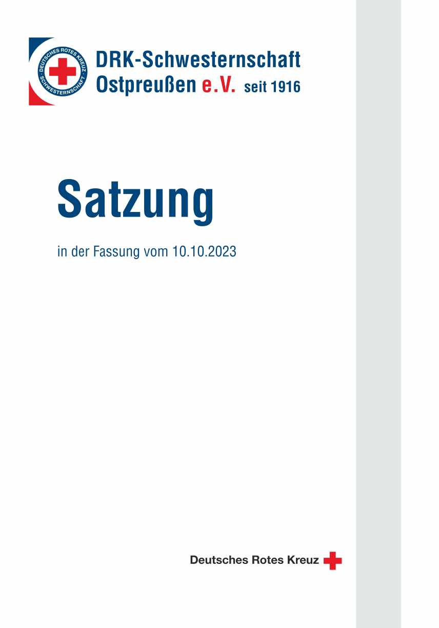 Deckblatt Satzung 10.10.2023