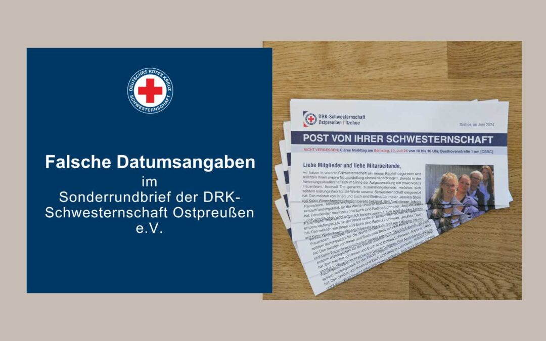 Falsche Datumsangabe im Rundbrief